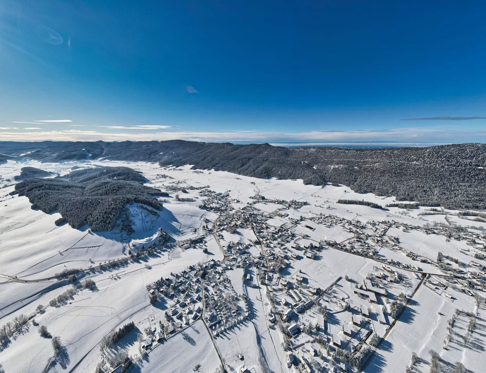 Veduta aerea di Autrans - Vercors - Francia