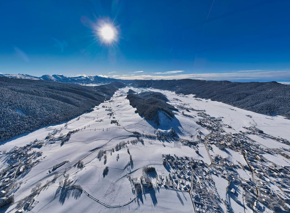 Vista aerea di Autrans - Vercors - Francia