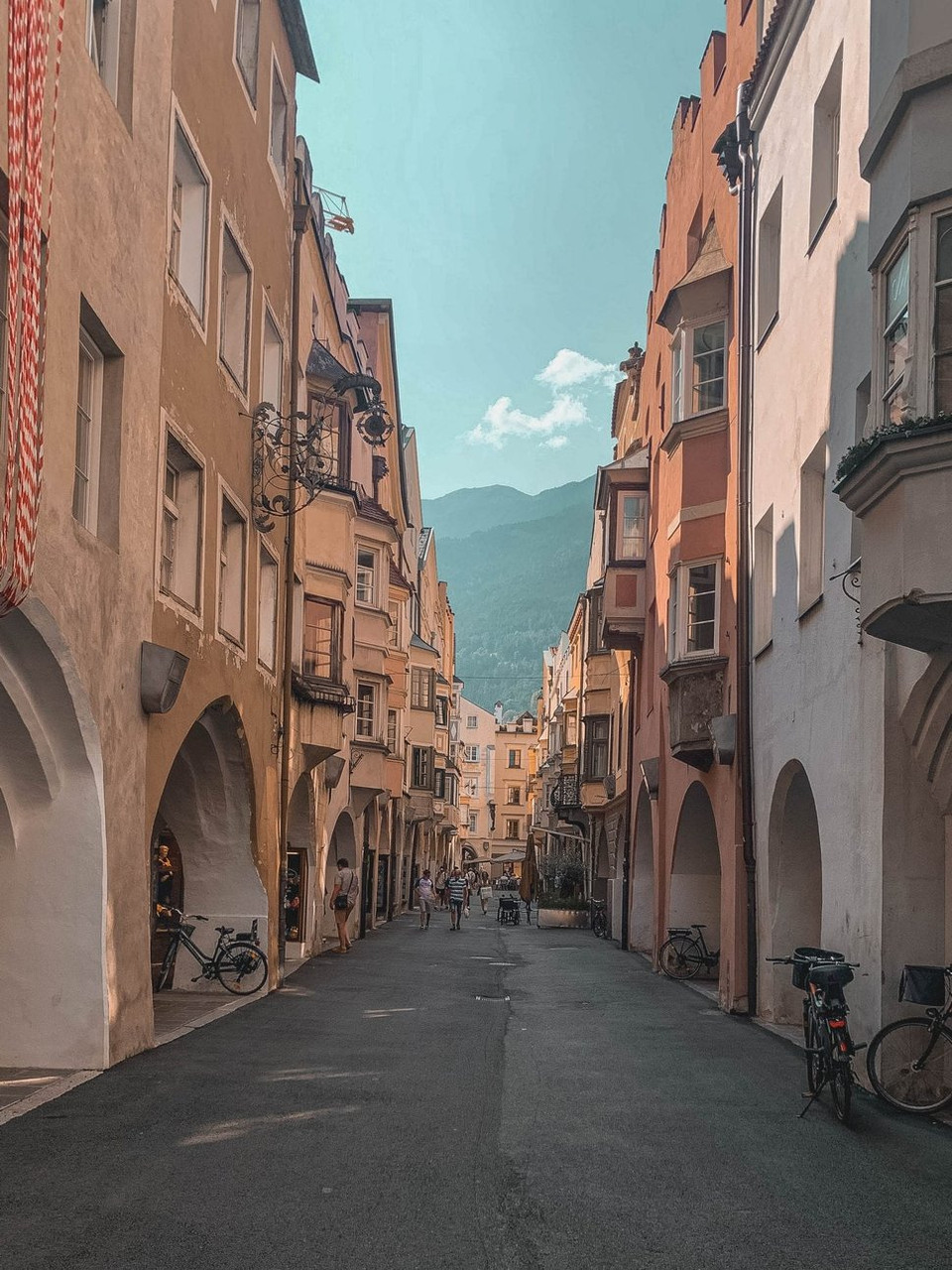 Rue à arcades de Bressanone - Tyrol du Sud - Italie
