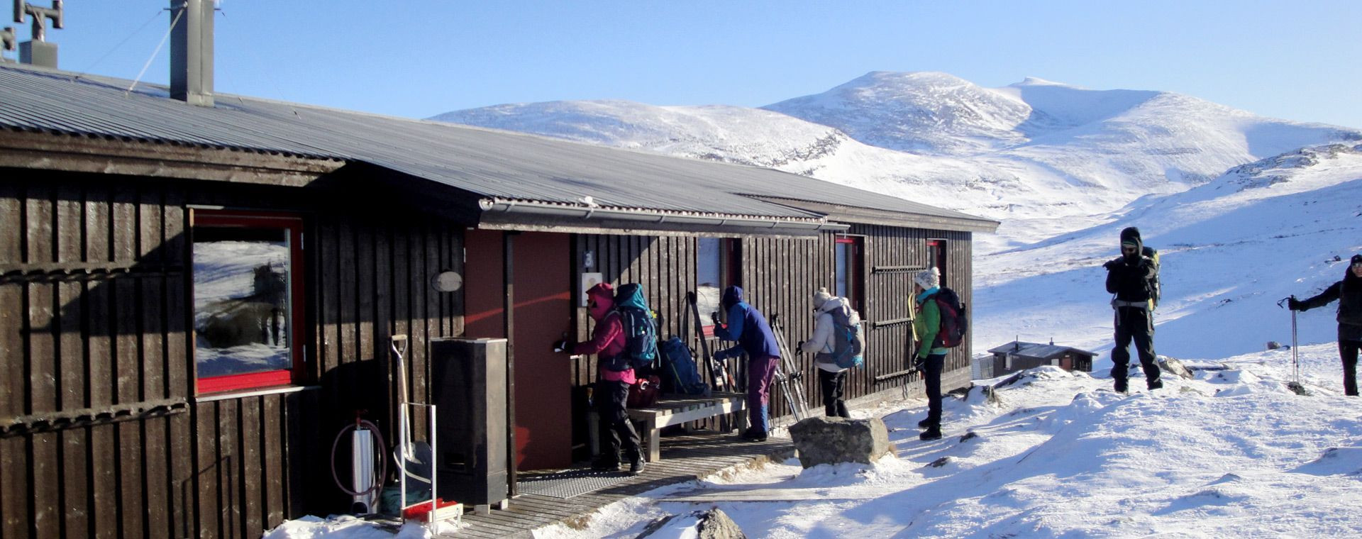 Arrivo al rifugio sulla Kungsleden - Lapponia - Svezia