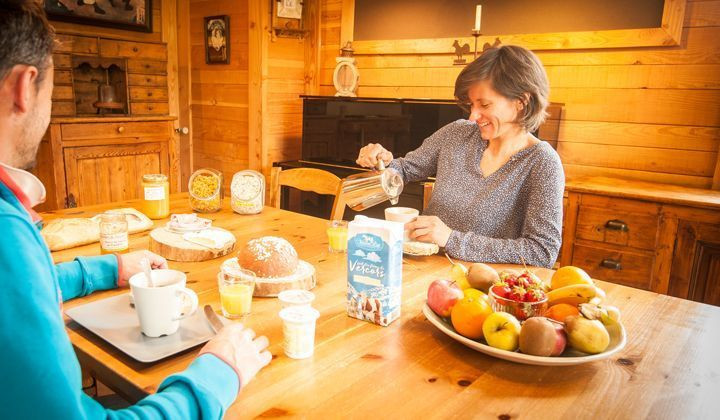 Colazione del gîte-hôtel Arcanson