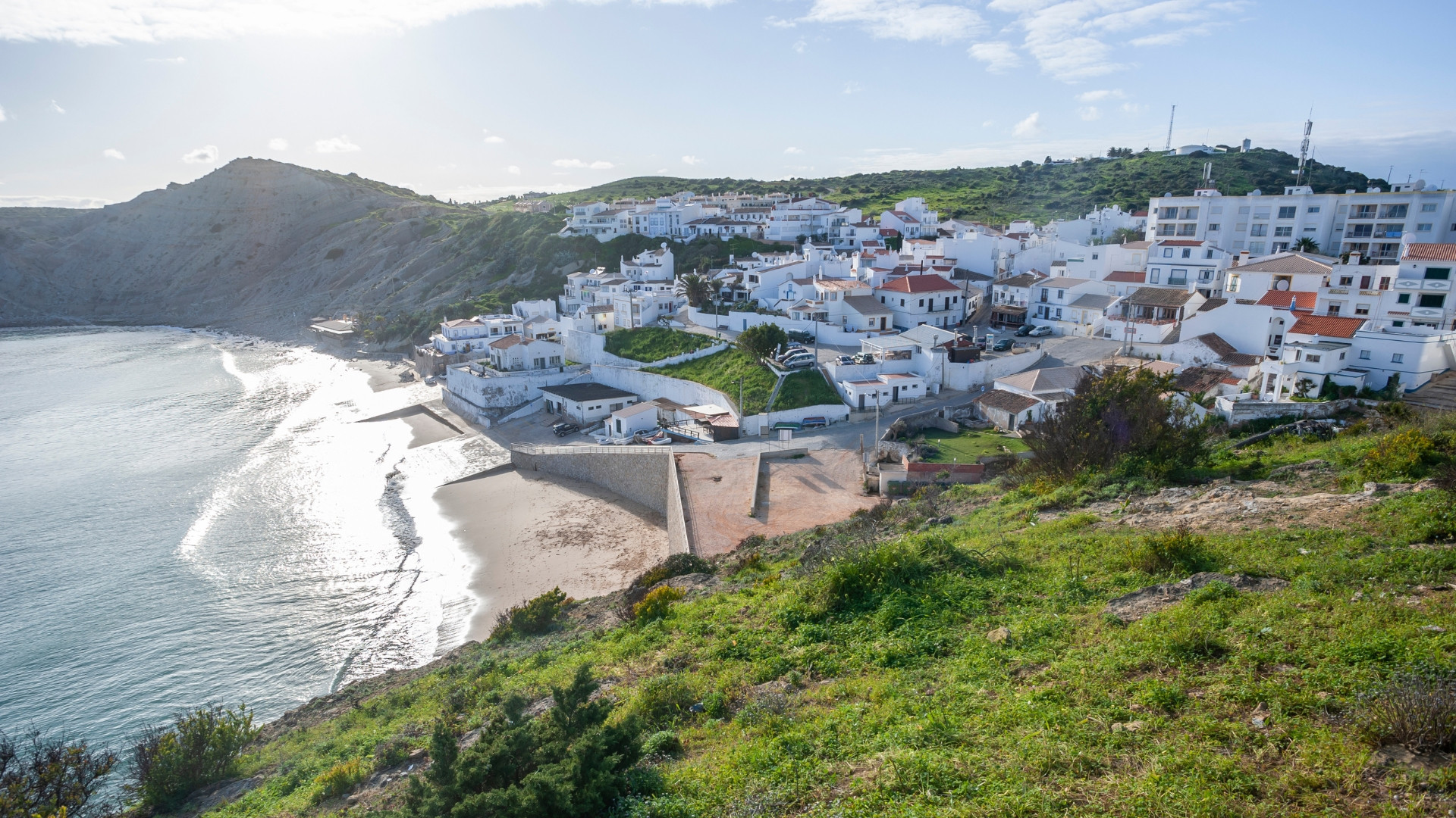 Villaggio e spiaggia di Burgau - Algarve - Portogallo