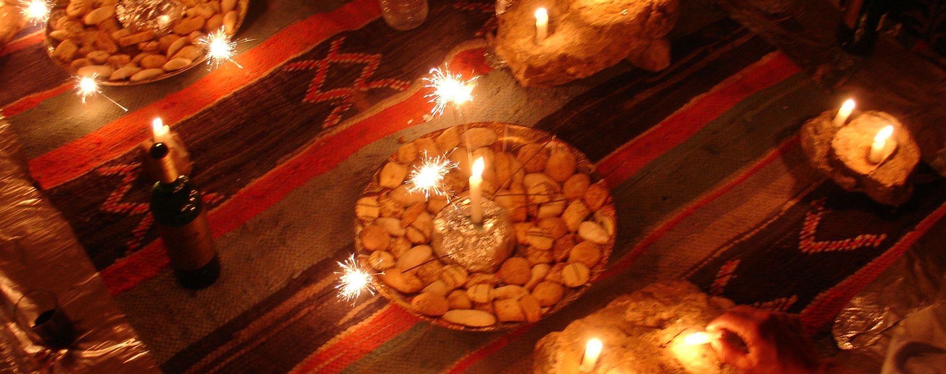 Capodanno a lume di candela nel bivacco - deserto - Marocco