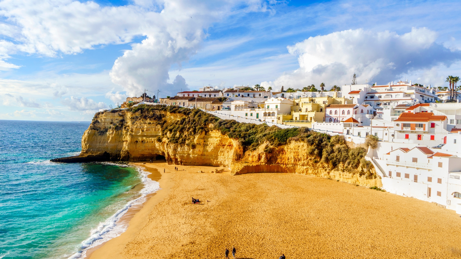Spiaggia e villaggio di Carvoeiro - Algarve - Portogallo