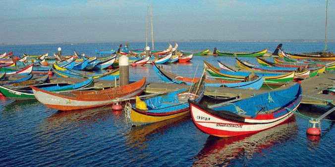 Barche tradizionali moliceiro colorate - Ria de Aveiro - Portogallo