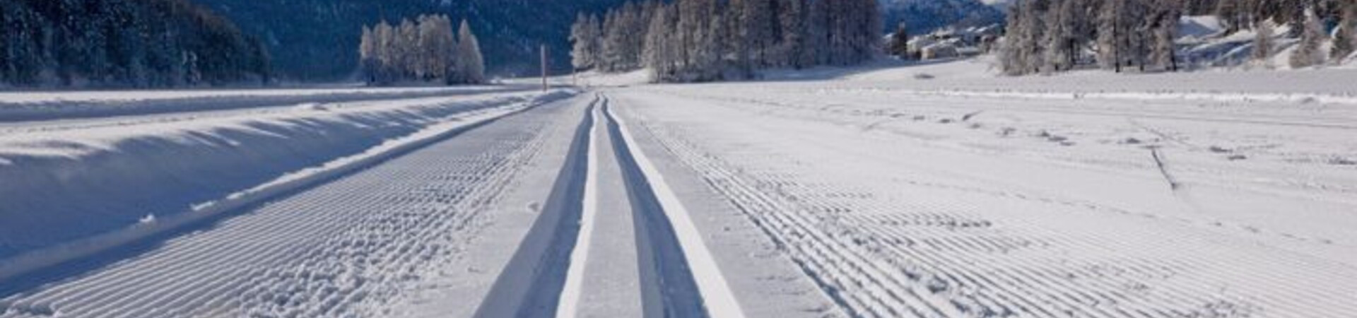 Pista da sci di fondo del lago Champfèr - Alta Engadina - Svizzera