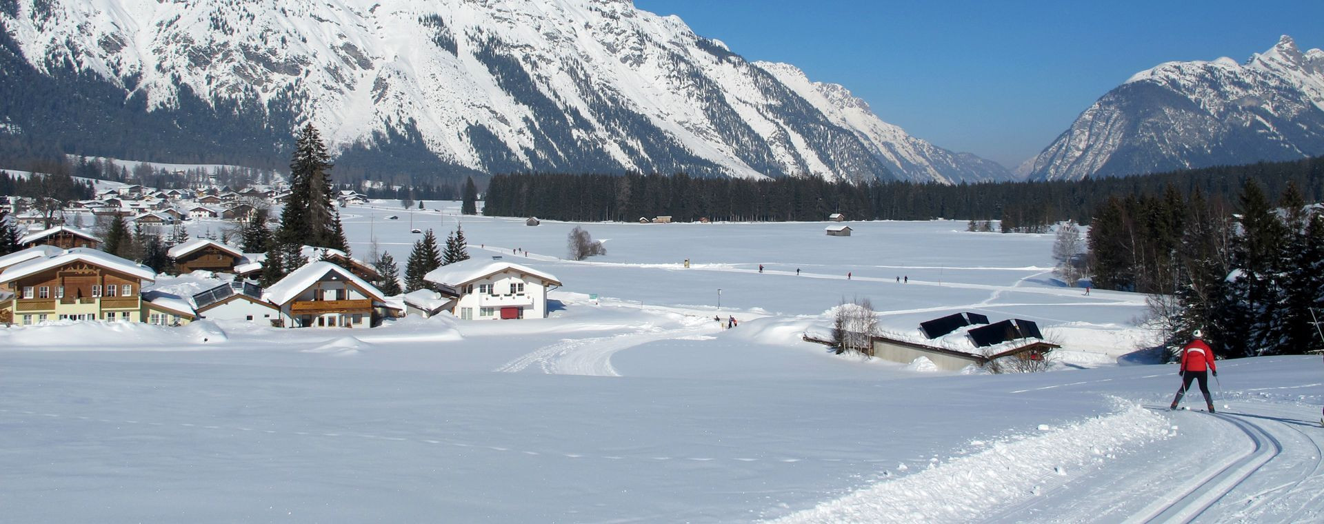 Comprensorio di sci di fondo innevato - Leutasch - Austria