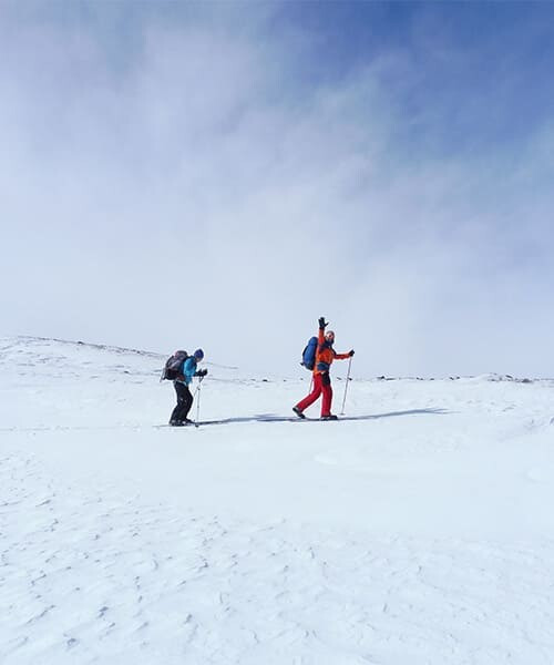 In cammino verso il rifugio Glitterheim