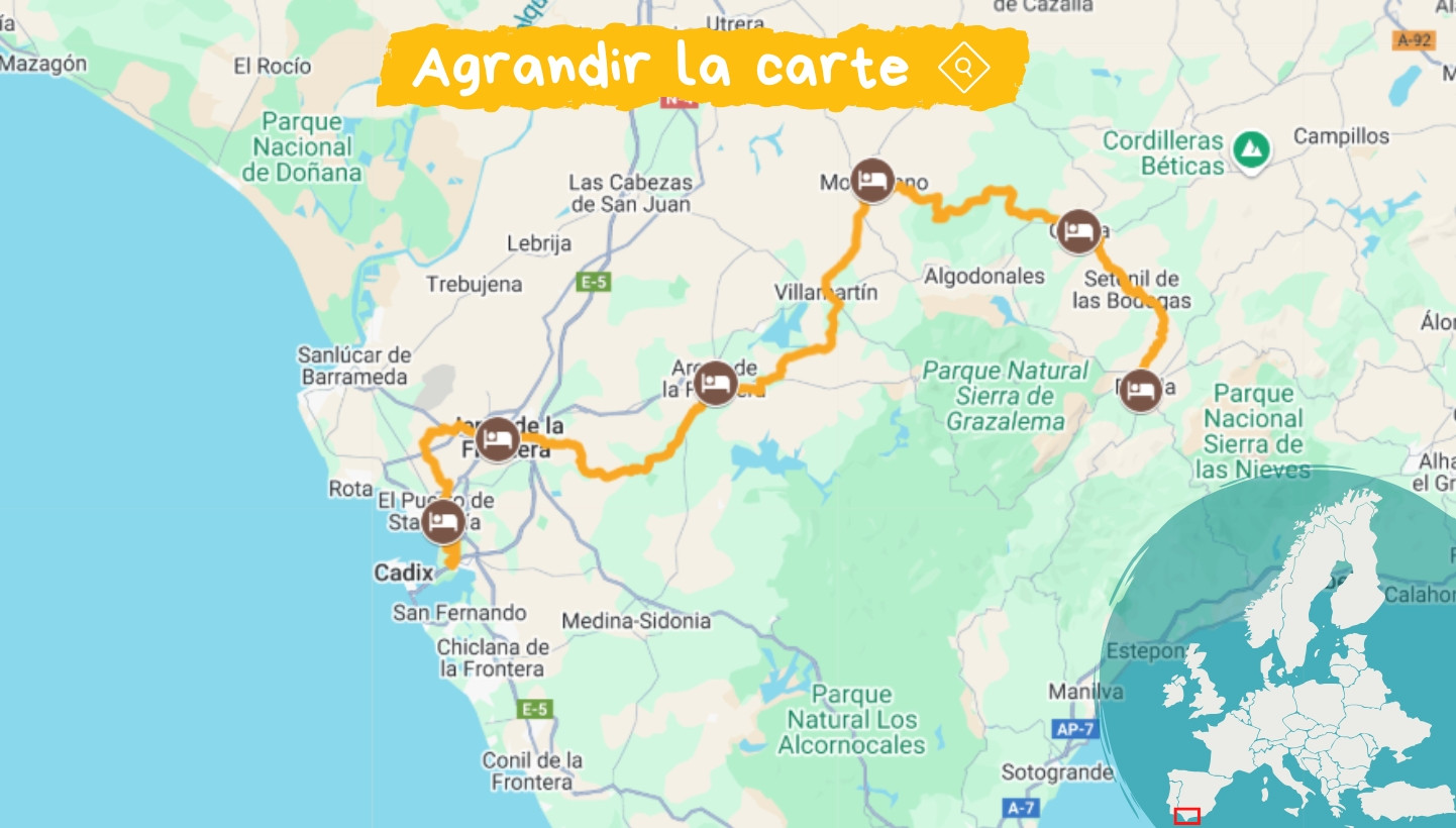 Mappa del percorso