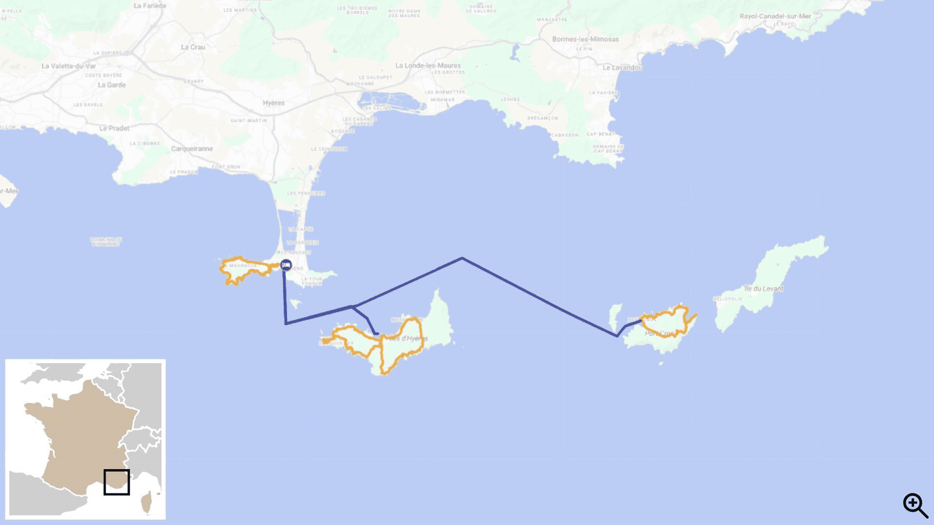 Mappa del percorso