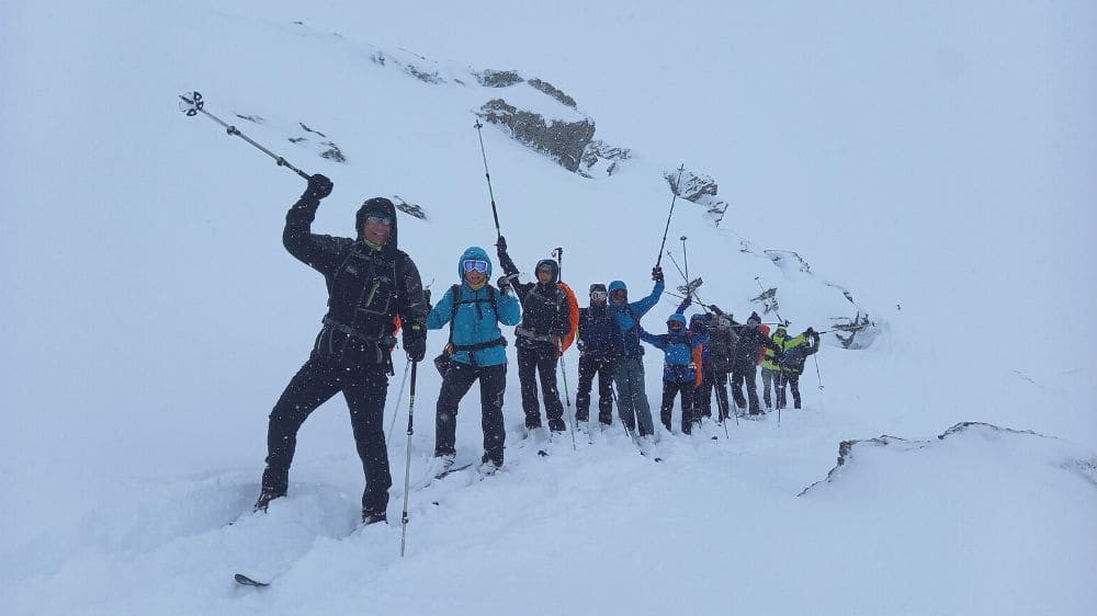 Gruppo di sciatori in Norvegia