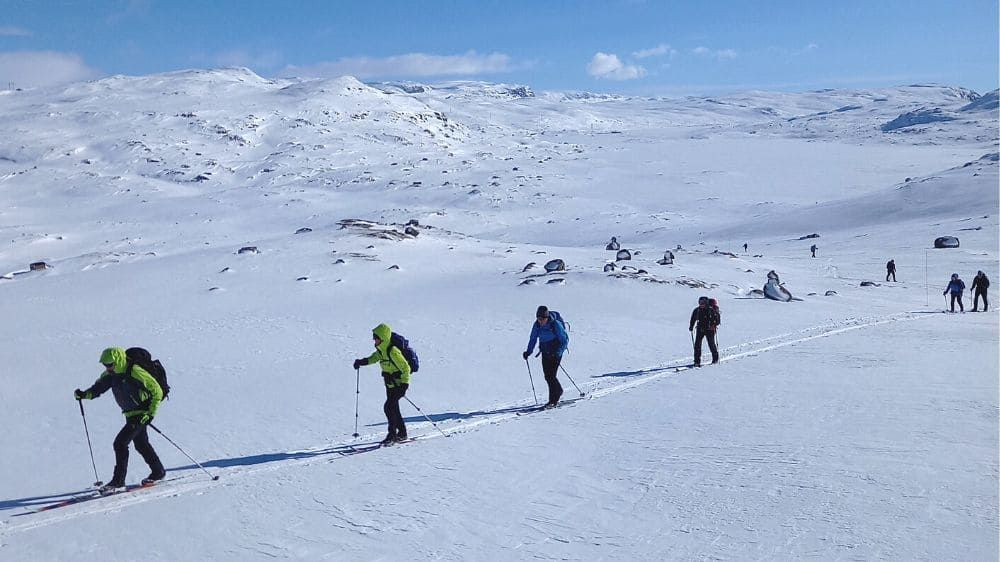 Gruppo di fondisti a Finse - Norvegia