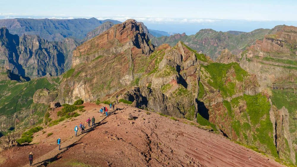 Escursionisti al Pico do Arieiro - Madeira - Portogallo