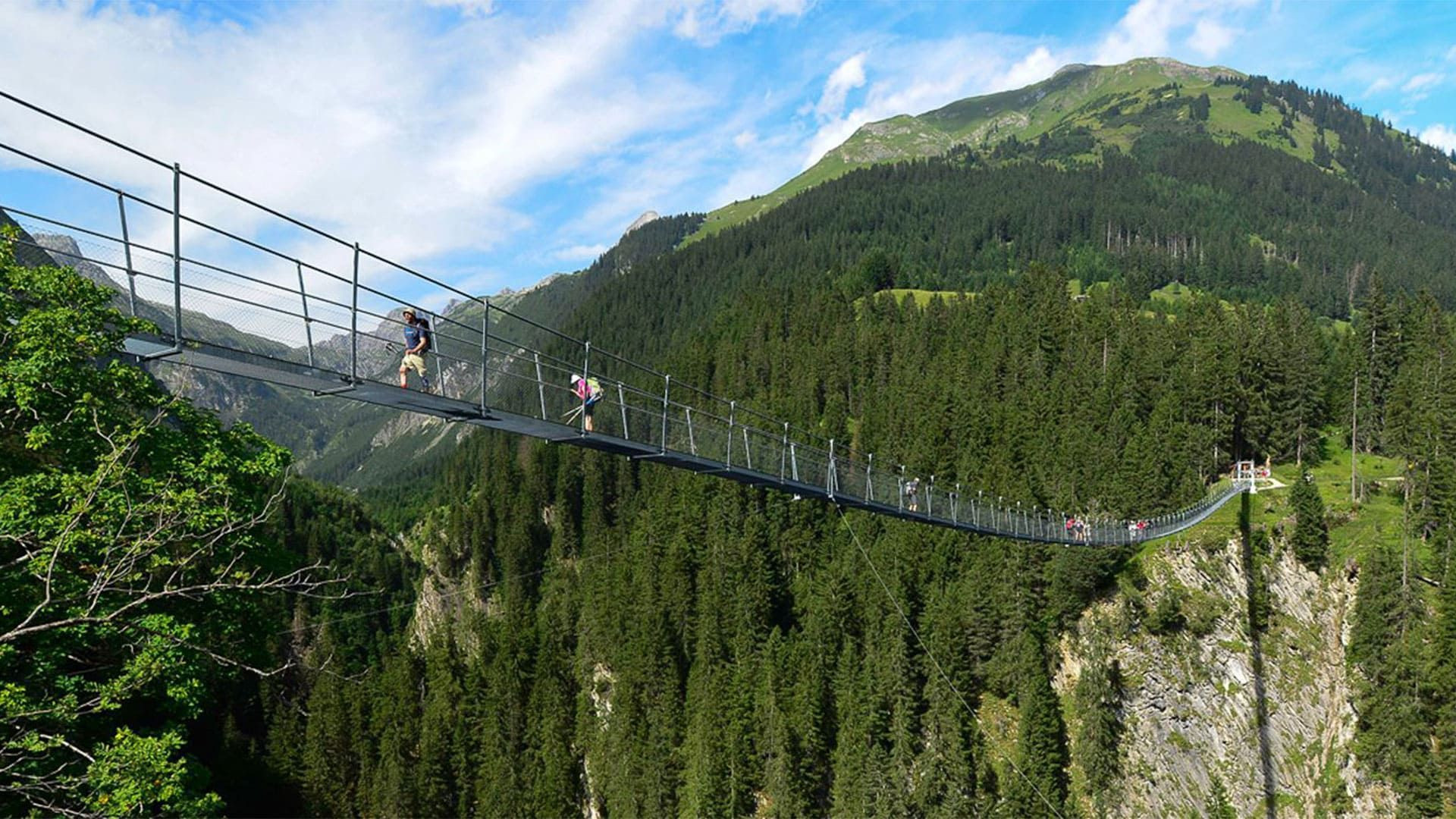 Pont suspendu de Holzgau - Lechtal - Tyrol - Autriche