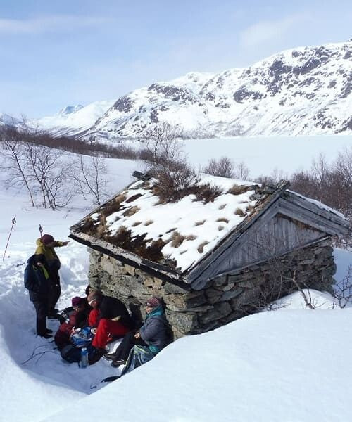 Pausa pranzo vicino al lago - Jotunheimen - Norvegia
