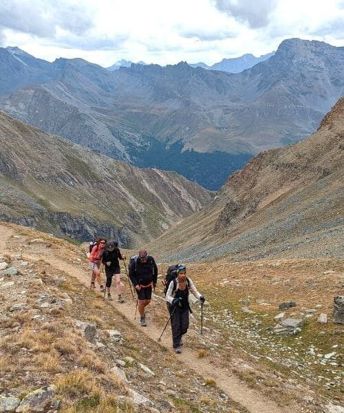 Montee En Direction Du Col De Loson