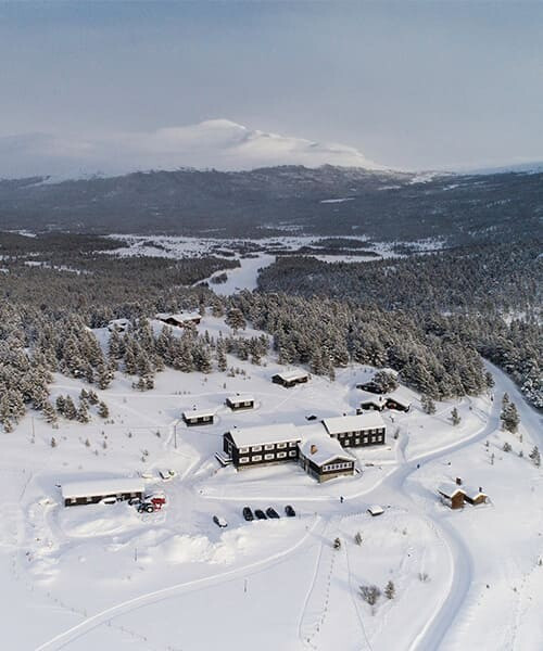 Hotel di montagna Hindseter in inverno - Norvegia