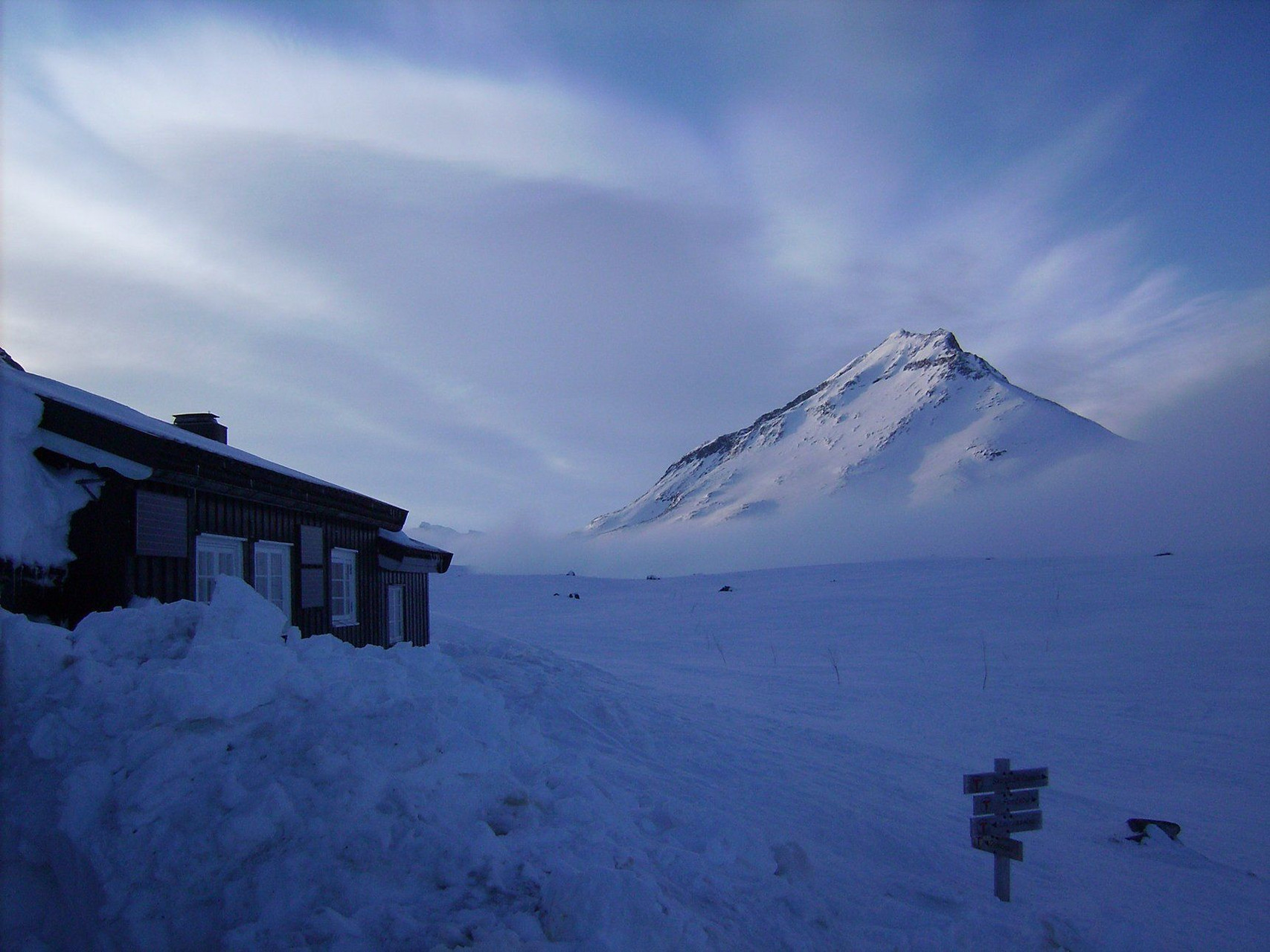 Rifugio di montagna in inverno - Jotunheimen - Norvegia