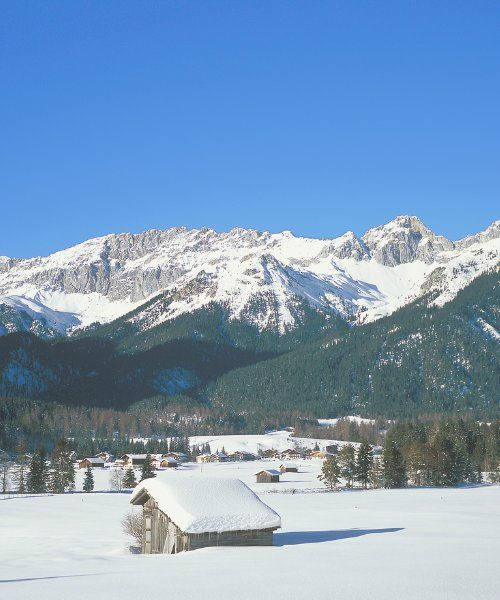 Neuleutasch in inverno - Valle di Leutasch - Tirolo - Austria