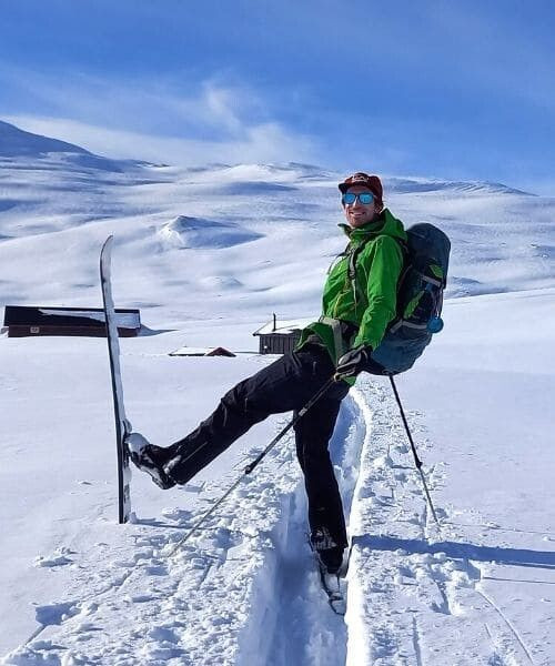 Sciatore nordico sull’altopiano - Norvegia