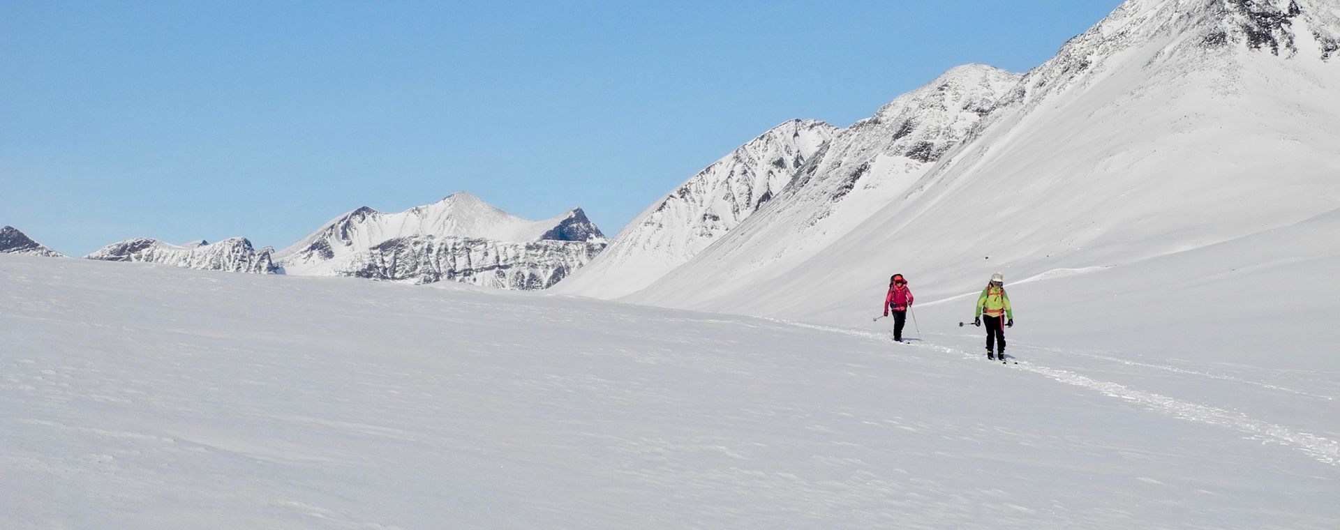 Sciatrici nordiche sotto le cime - Kungsleden - Lapponia svedese