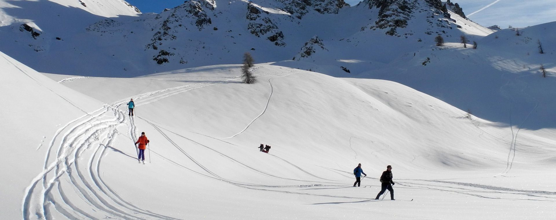 Sci alpinismo nordico nell’Alta Ubaye - Alpi meridionali - Francia
