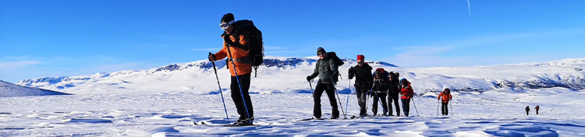 © Pierre-Jean Pradalier Sci escursionistico nordico sull’altopiano - Parco nazionale di Hardangervidda - Norvegia