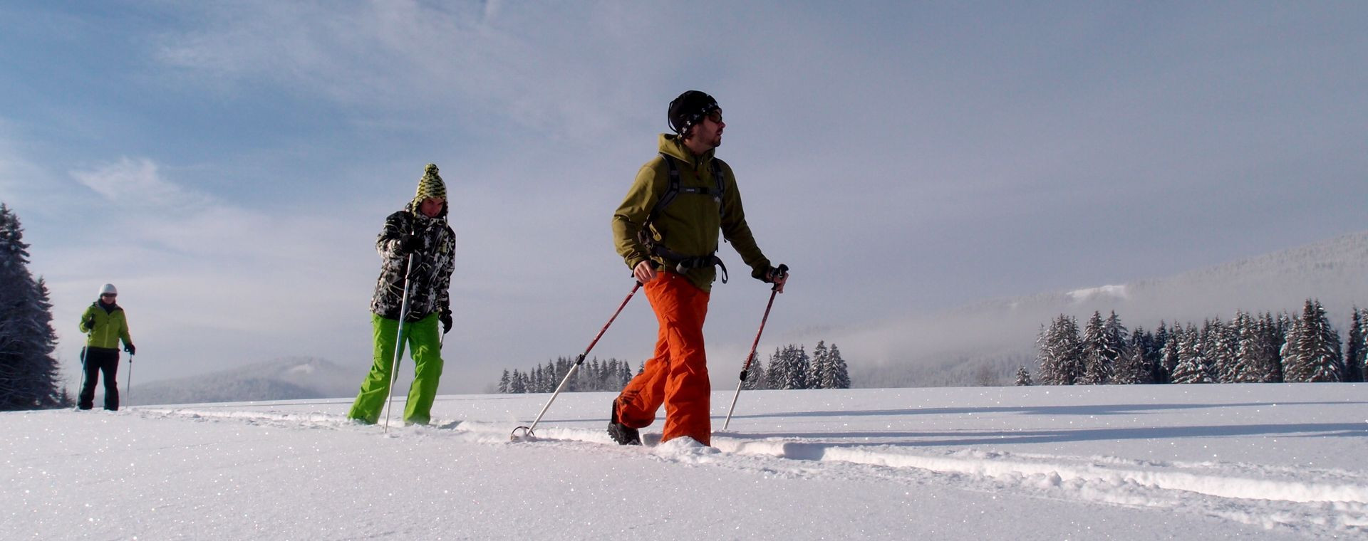 Escursione con le ciaspole sulla neve - Vercors - Francia
