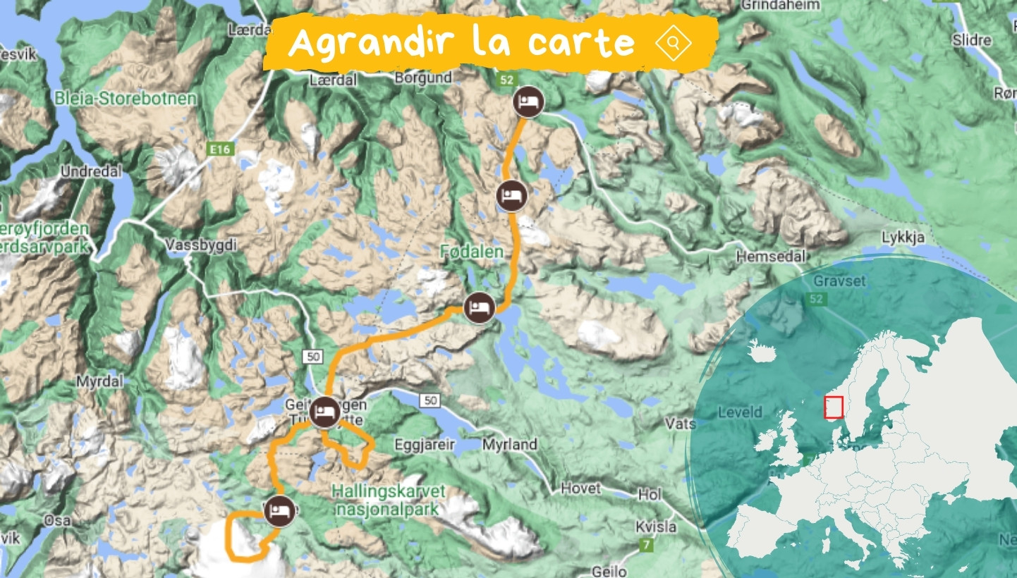 Mappa del percorso