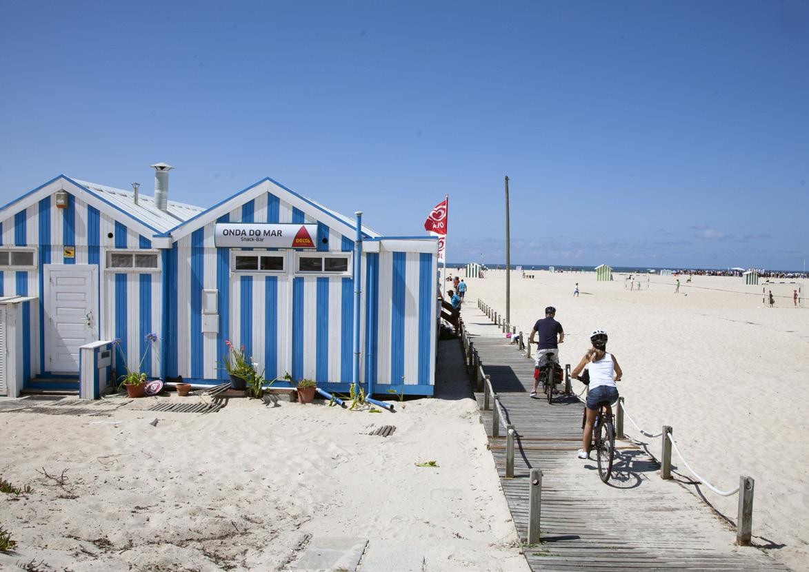 Palheiros nel grazioso villaggio di pescatori di Praia de Mira