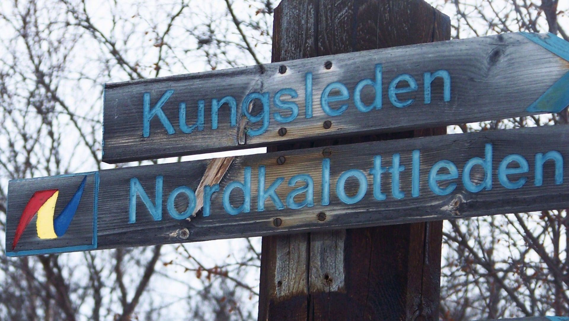Cartello del Kungsleden - Svezia