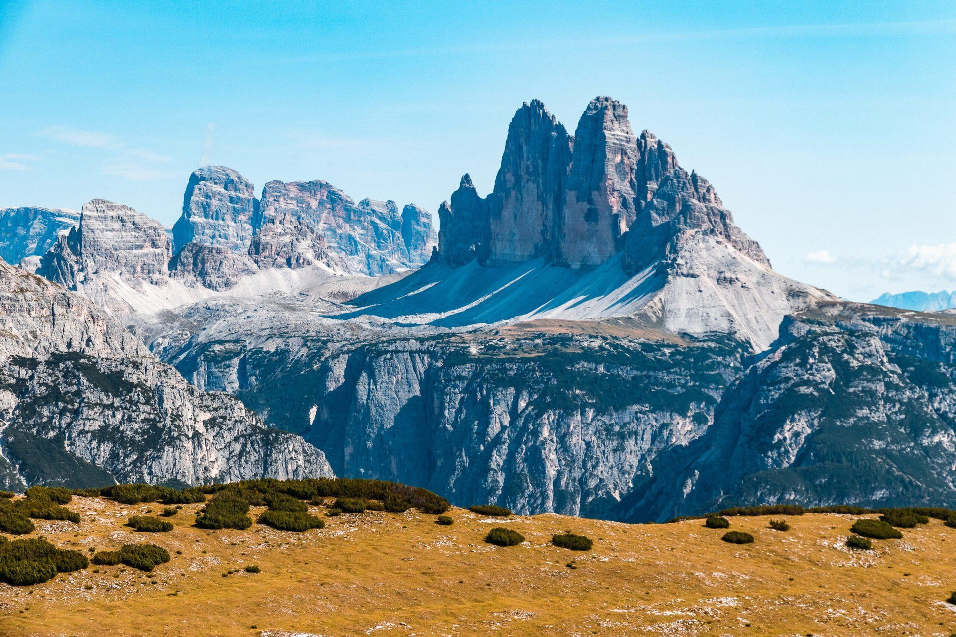 Vue panoramique depuis les Tre Cime - Munich-Venise - Alpes