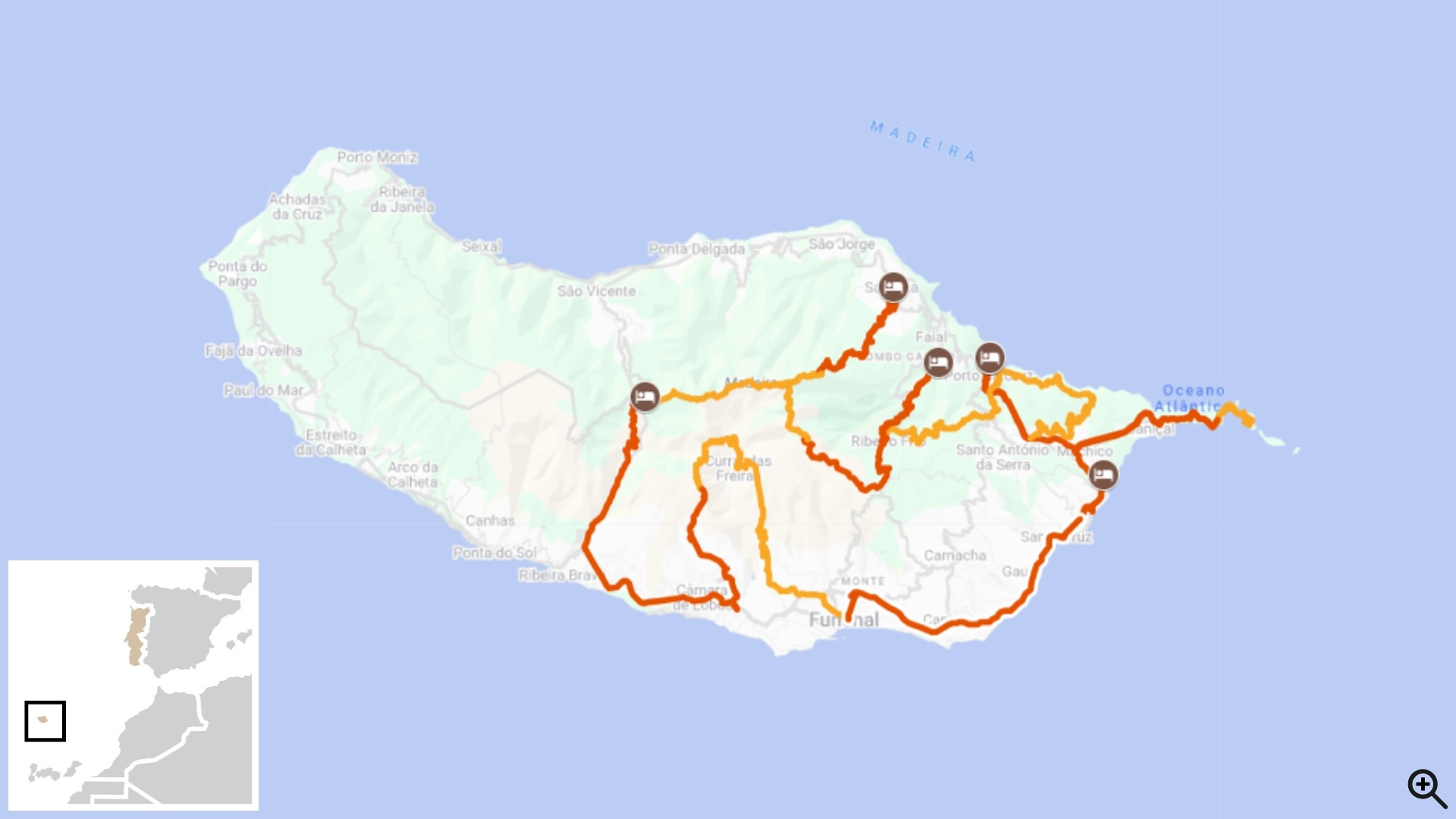 Mappa del percorso