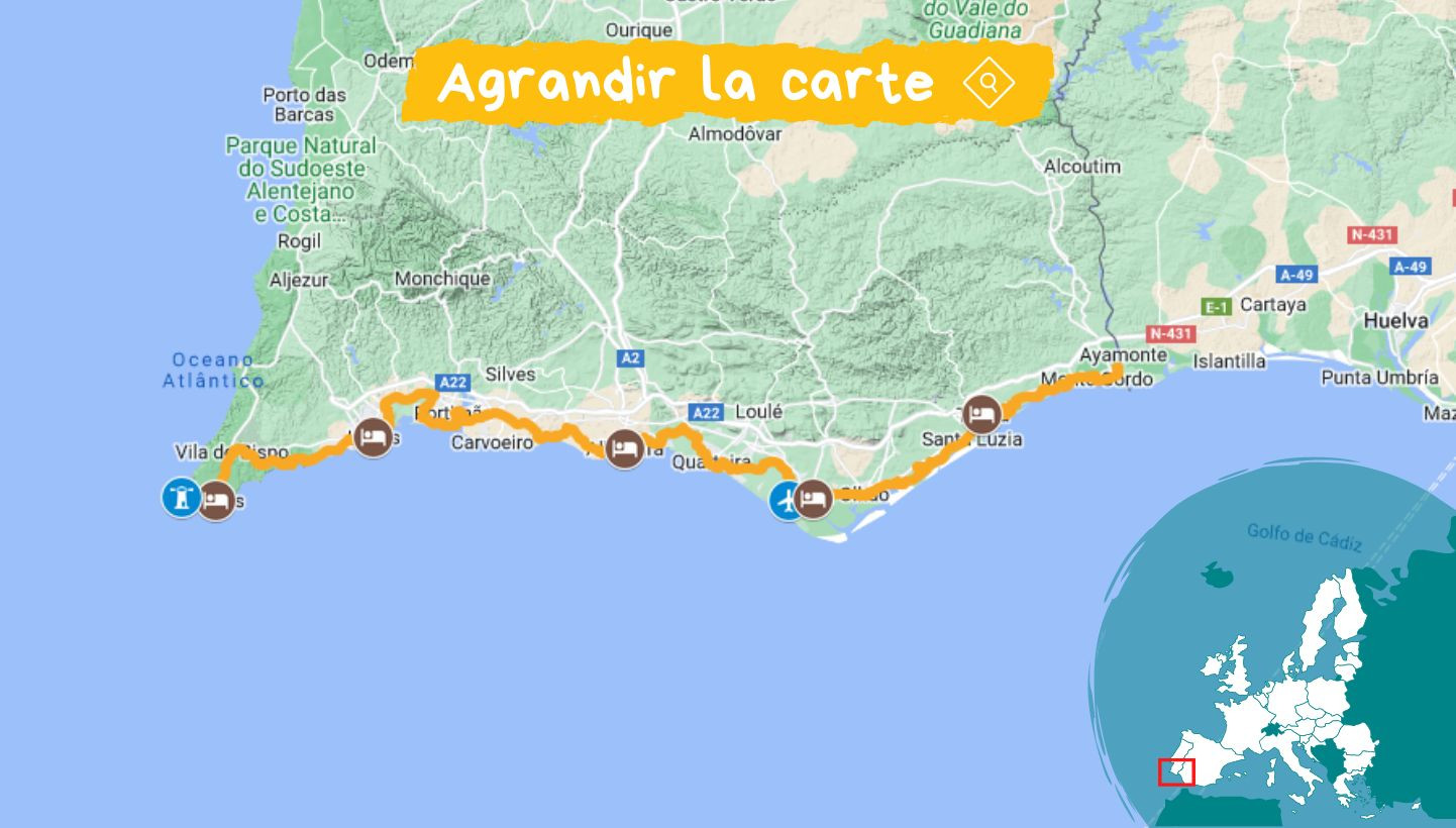 Mappa del percorso