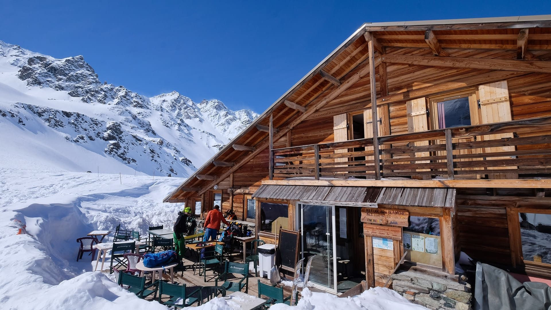 Rifugio de la Blanche e terrazza - Queyras - Alpi - Francia