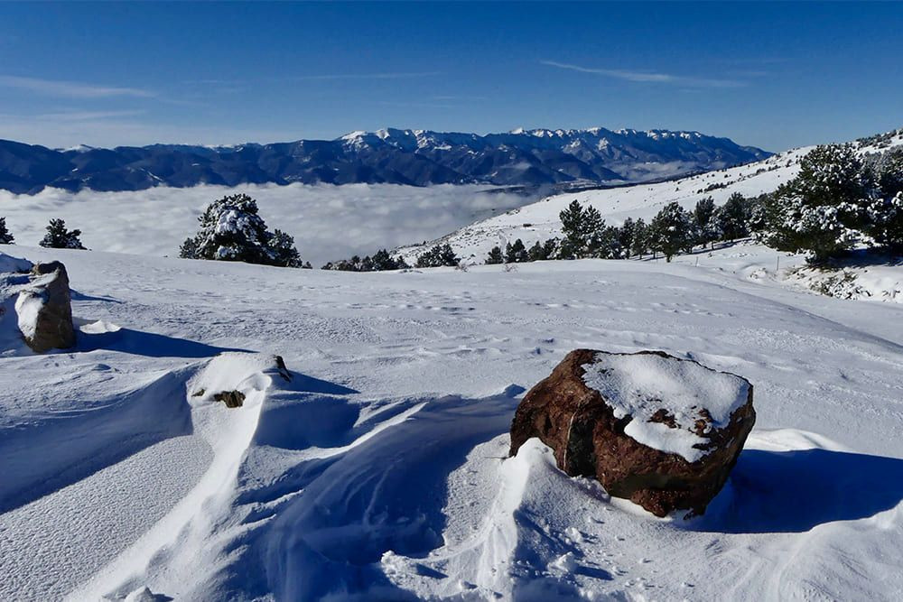 Mare di nuvole in inverno - Pirenei Orientali - Francia