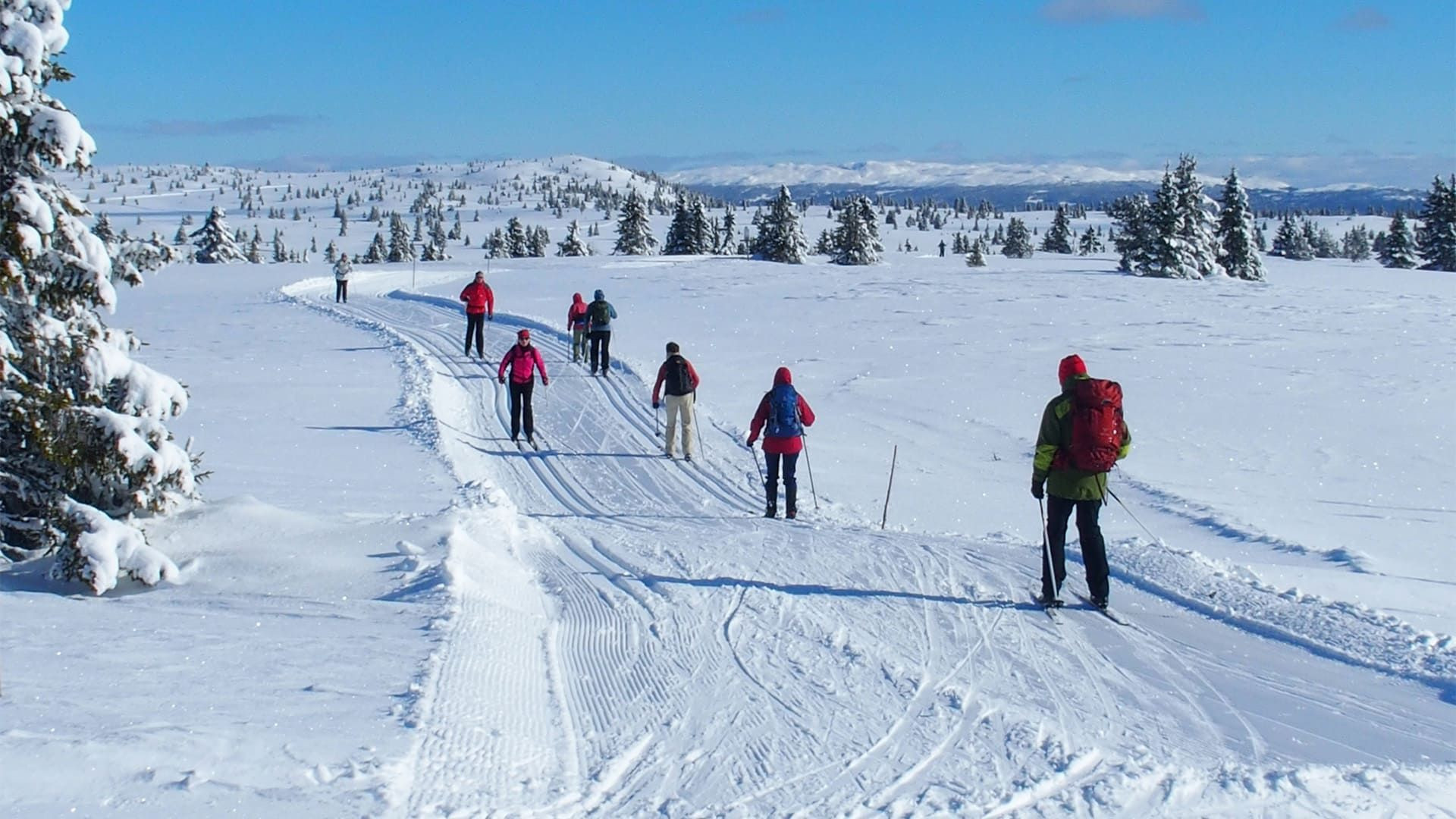 Sciatori a Golsfjellet - Norvegia