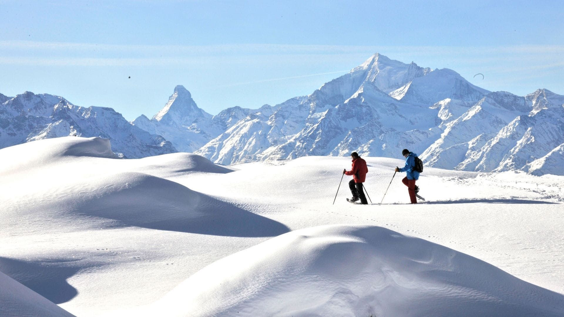 Escursione con le ciaspole vicino ad Aletsch - Vallese - Svizzera