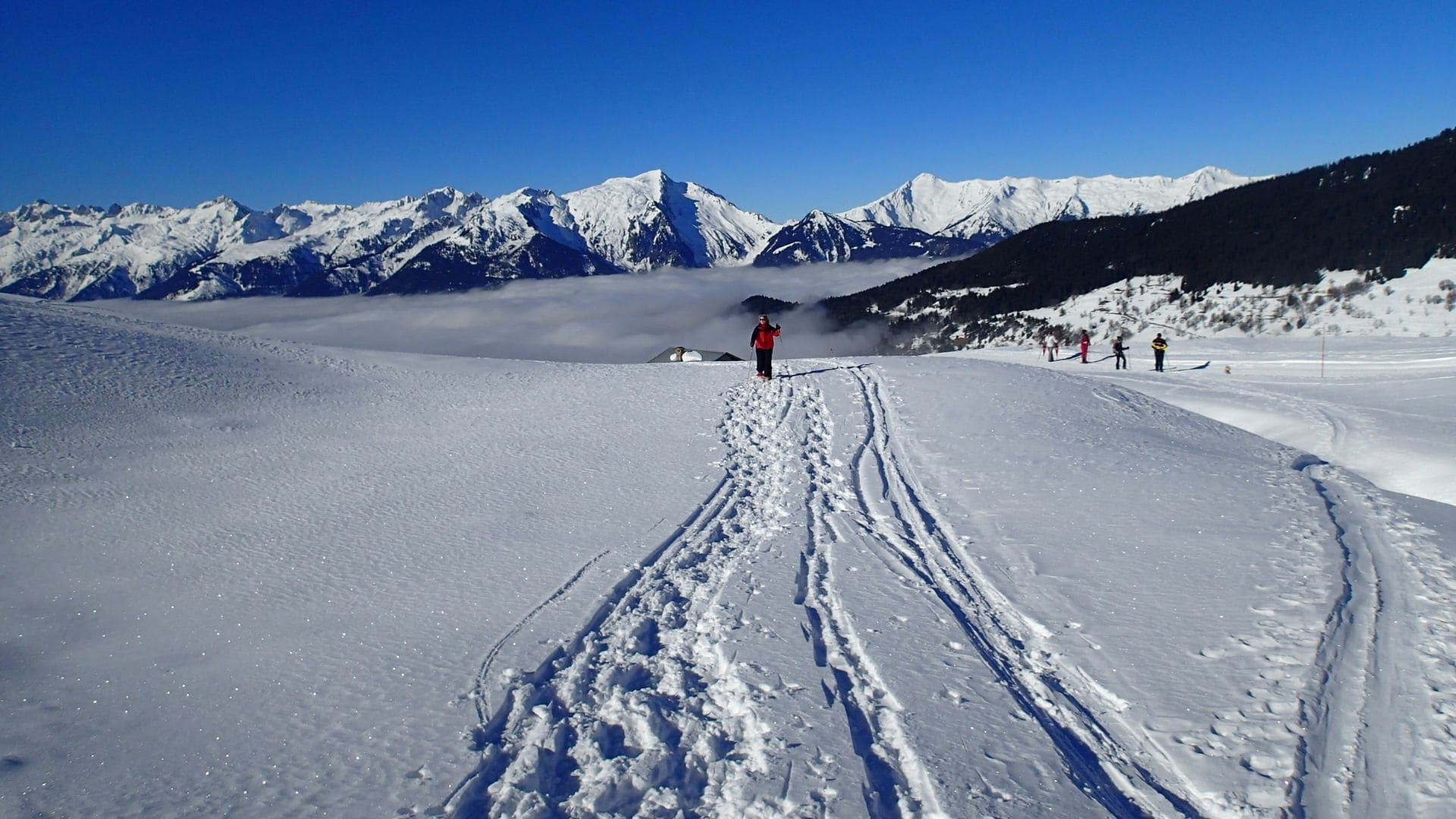 Sentiero per ciaspole in Tarentaise - Savoia - Francia