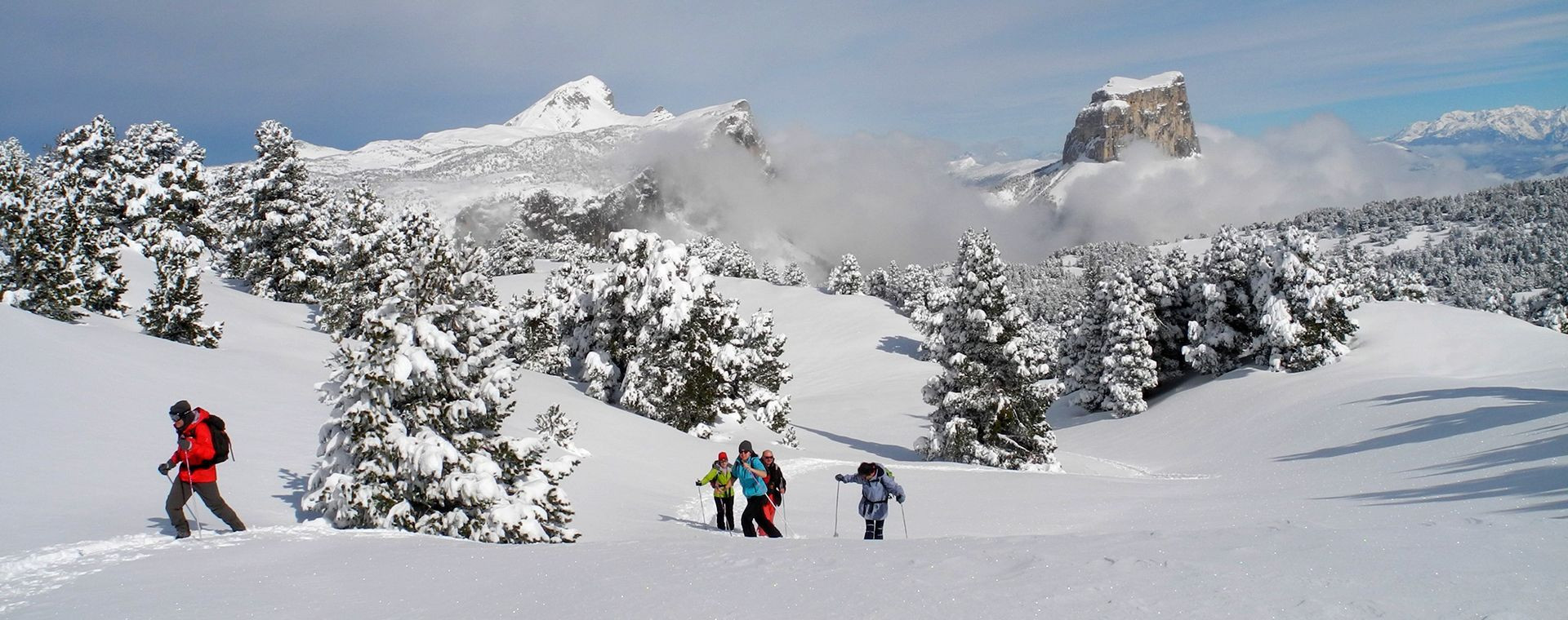 Escursione con le ciaspole sotto il Mont Aiguille - Vercors - Francia