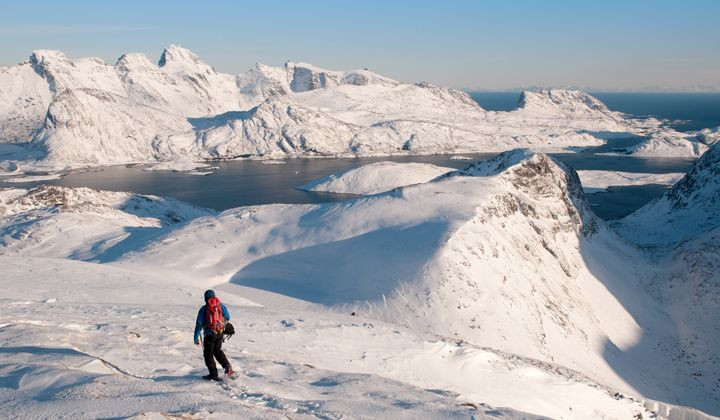 Escursione con le ciaspole alle isole Lofoten - Norvegia