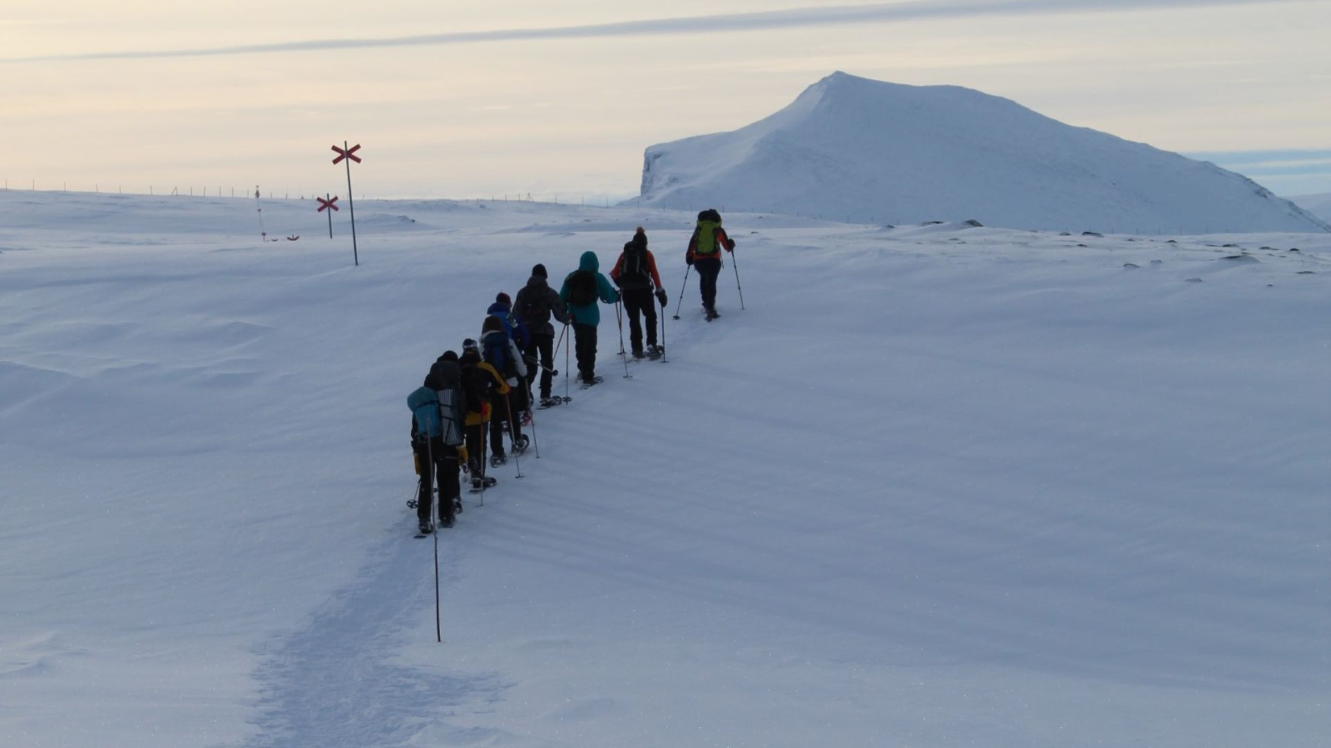 Escursione con le racchette da neve sul Kungsleden - Lapponia - Svezia