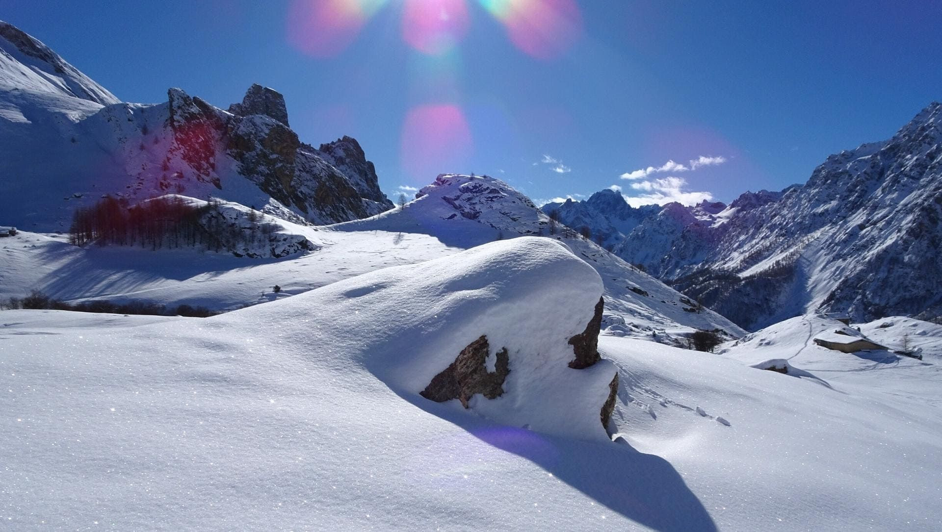 © Alain Leclère Raquettes - Val Maira - Italie