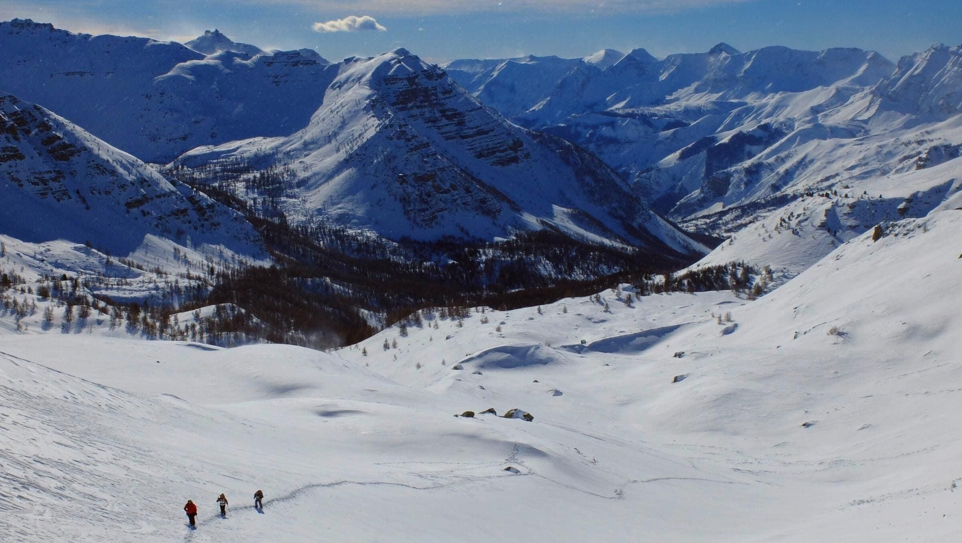 © Alain Leclère Raquettes - Val Maira - Italie