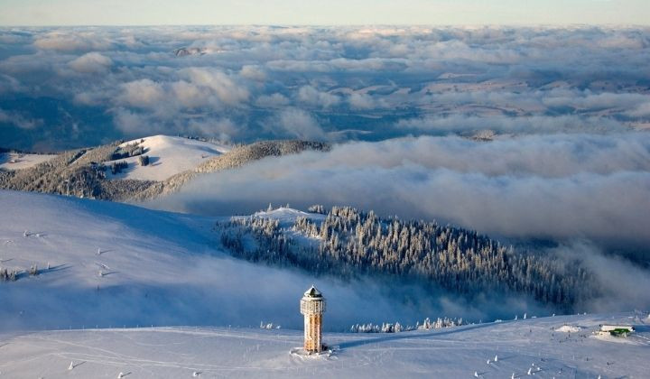 Vetta innevata del Feldberg - Foresta Nera - Germania