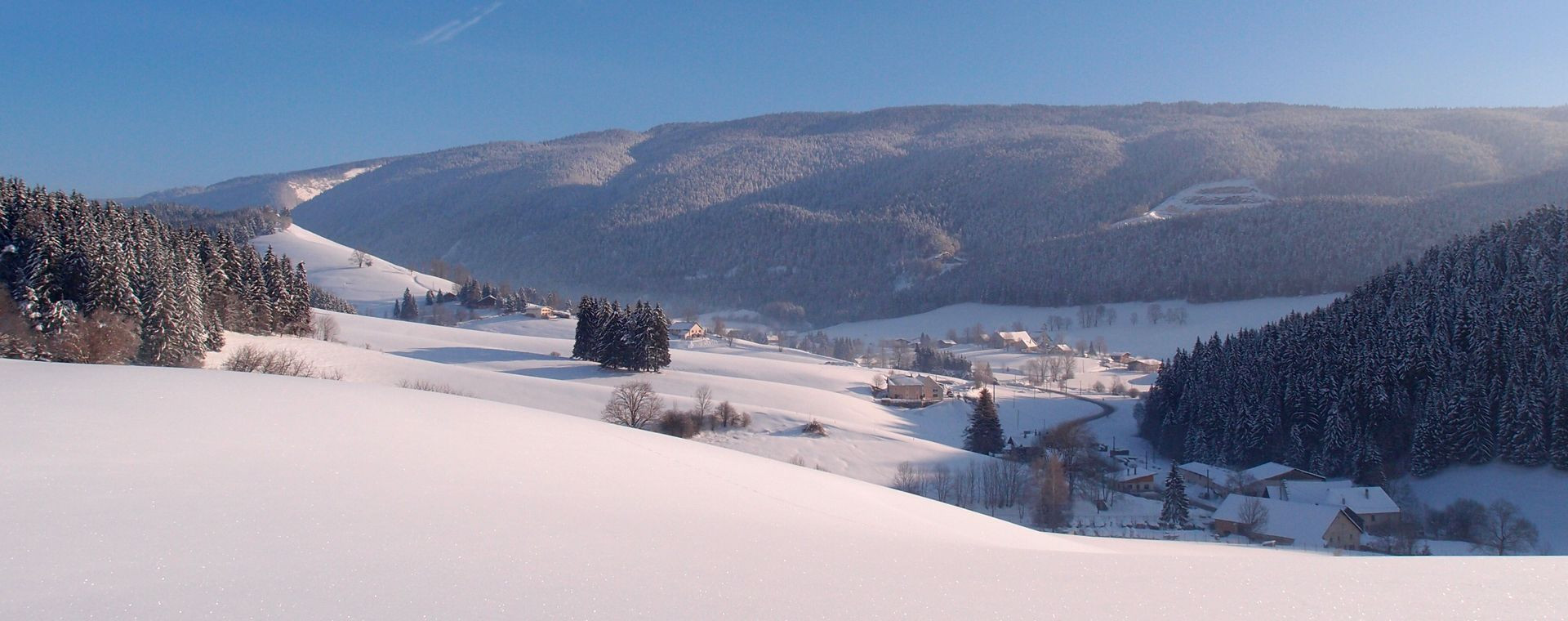 Paesaggio innevato a Méaudre - Vercors - Francia