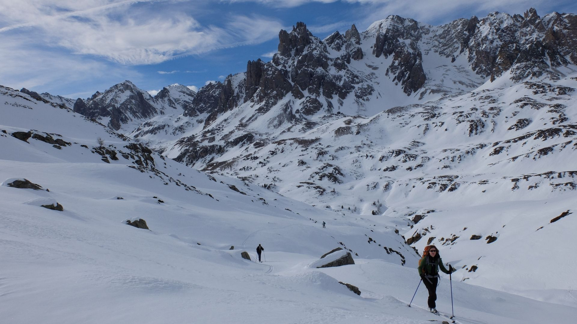 Paesaggio innevato per lo sci nordico - Alta Clarée - Francia
