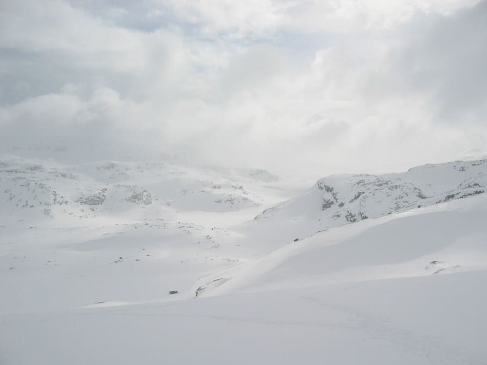 Paesaggio innevato nel massiccio dello Skarvheimen - Norvegia