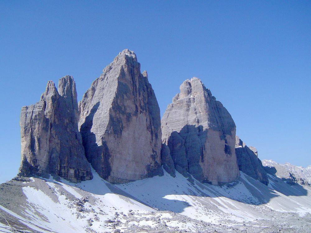 Le Tre Cime di Lavaredo, Dolomiti, Italia