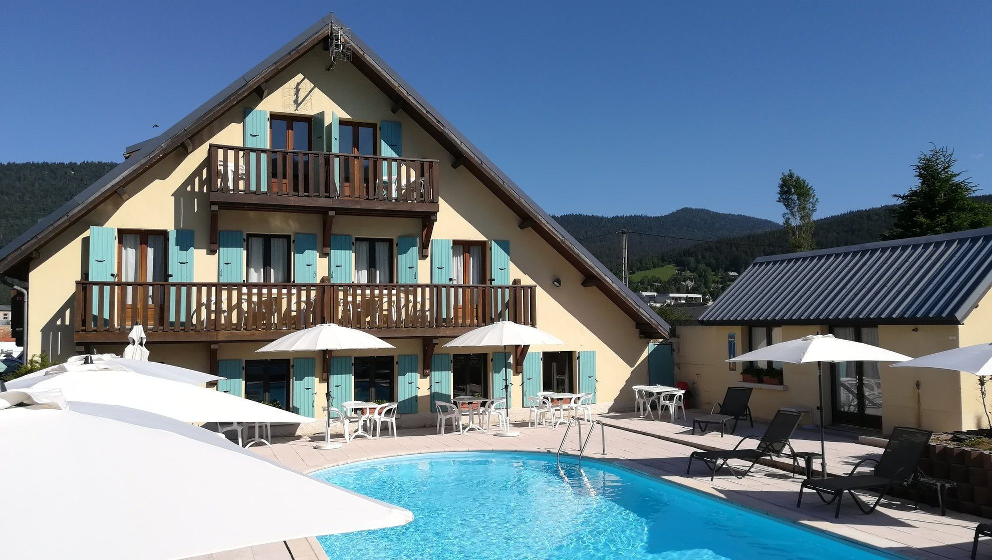 Vista dell’Hotel Les Tilleuls ad Autrans